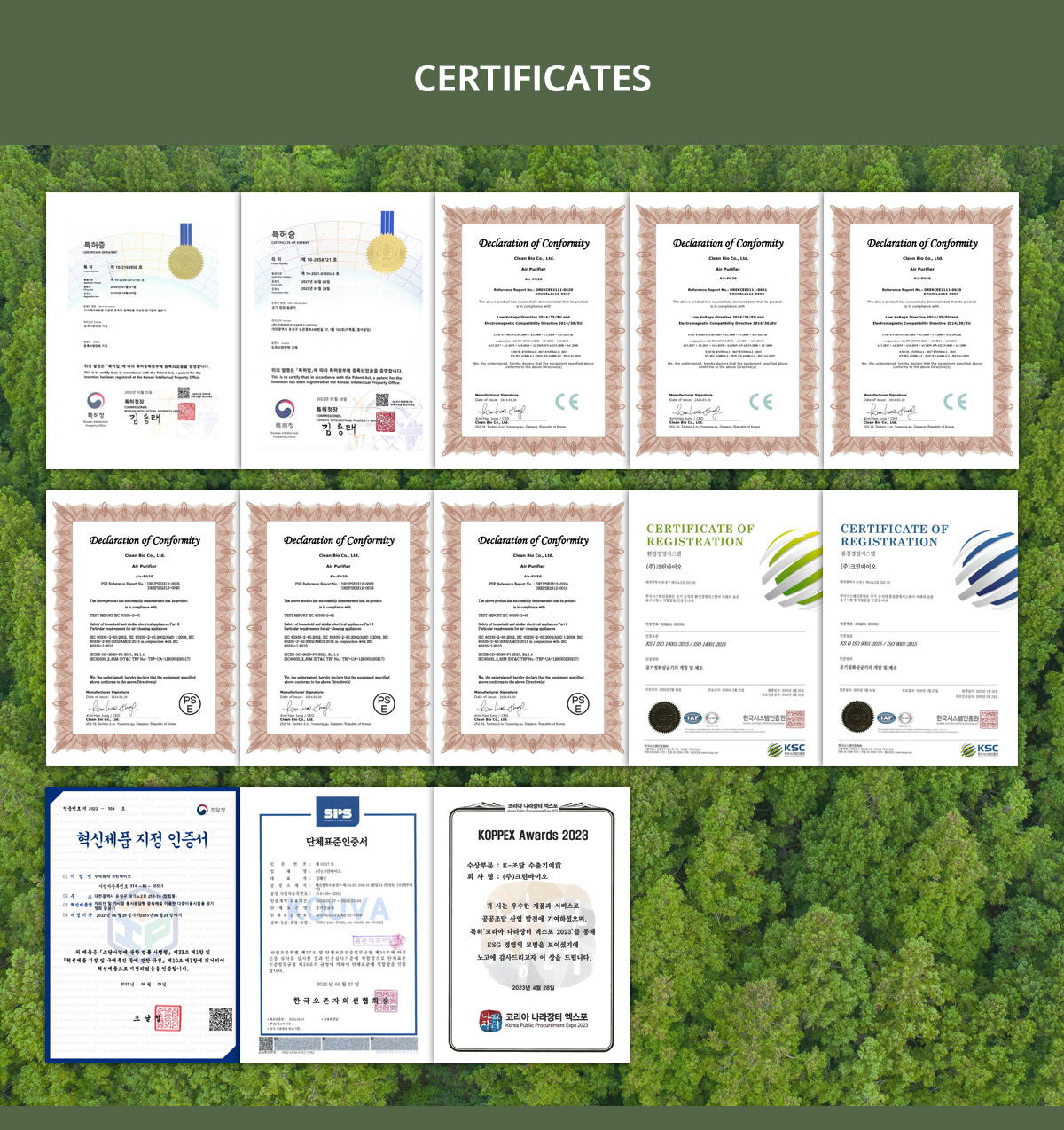 Certificates